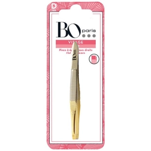 pince à épiler mors droit doré d - bo paris