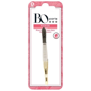 pince à épiler mors biais doré d - bo paris