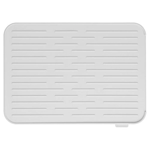 tapis égouttoir en silicone gris clair - sink side - brabantia