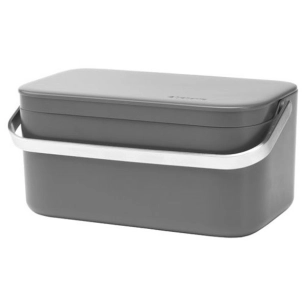 poubelle de table gris foncé - sink side - brabantia