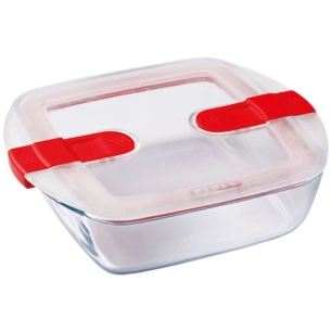 plat carré 20 x 17 x 6 cm - cook & heat - pyrex