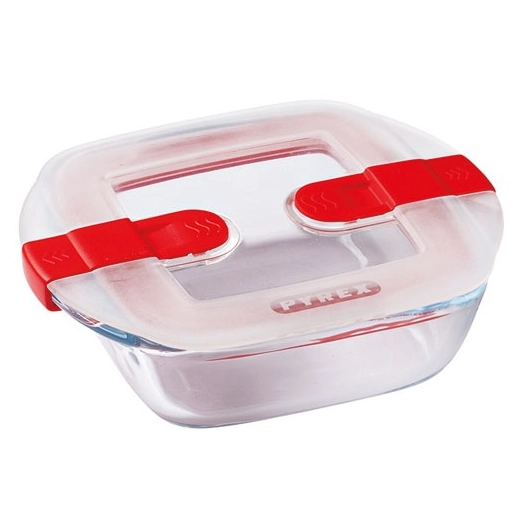 plat carré 14 x 12 x 4 cm - cook & heat - pyrex