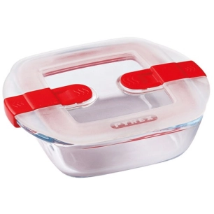 plat carré 14 x 12 x 4 cm - cook & heat - pyrex