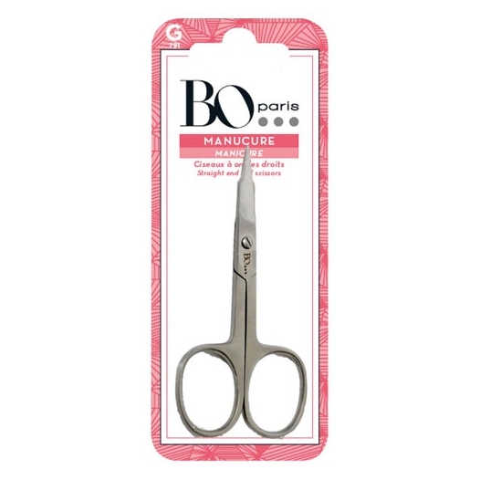ciseaux à ongles droits inox g - bo paris