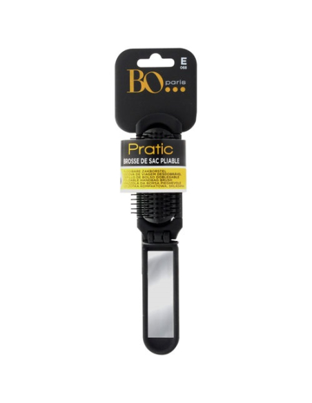 Brosse Pliante Miroir BO PARIS Compacte, brosse & miroir intégrés - BO PARIS