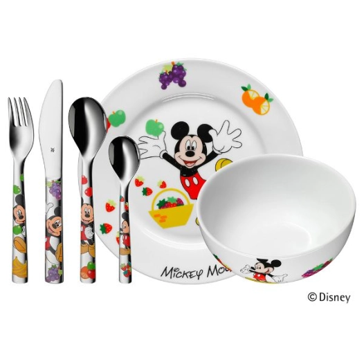 set vaisselle enfant 6 pièces - mickey mouse - wmf