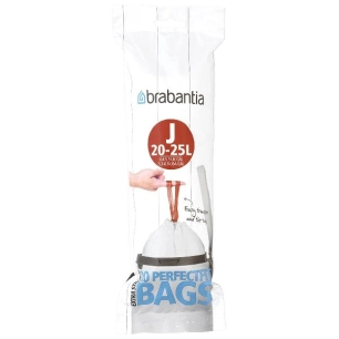rouleau de 20 sacs poubelle code j - 23 l - perfect fit - spécial bo touch - brabantia
