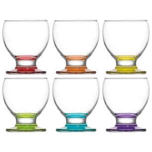 lot de 6 verres à pieds 21 cl - teo - cosy & trendy