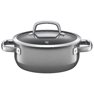 faitout bas 24 cm platinium - fusiontec mineral - wmf