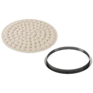 kit moule à tarte meringuée - 3design - silikomart