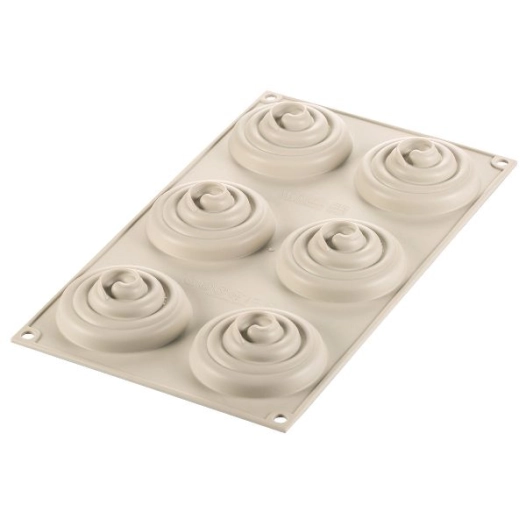 moule 6 mini-tartes twist - 3design - silikomart