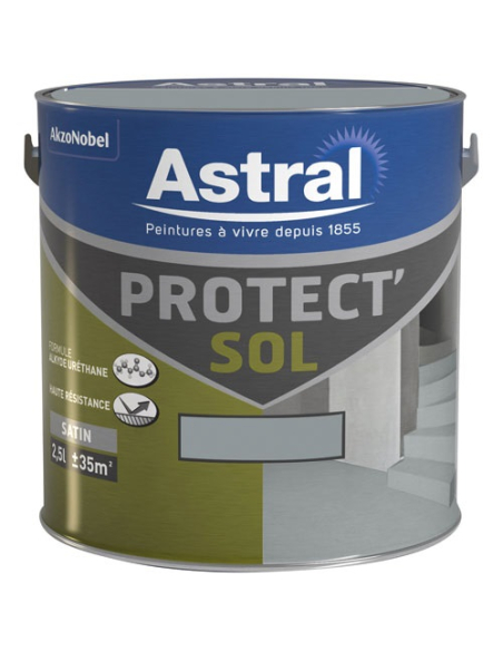 Protecteur Sol Satiné Gris Ciment Protection durable pour sols intérieurs - Astral