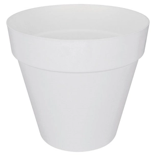 pot loft urban avec roues d.40cm blanc - elho