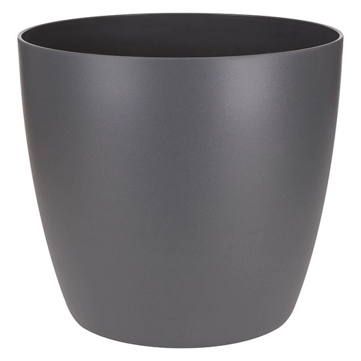 cache-pot brussels d.18cm anthracite - elho