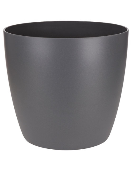 Cache-pot Elho Brussels Anthracite D25 Design moderne, intérieur/extérieur, recyclé - ELHO