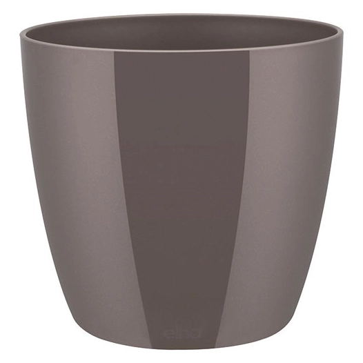 cache-pot brussels diamond d.16cm gris perle - elho