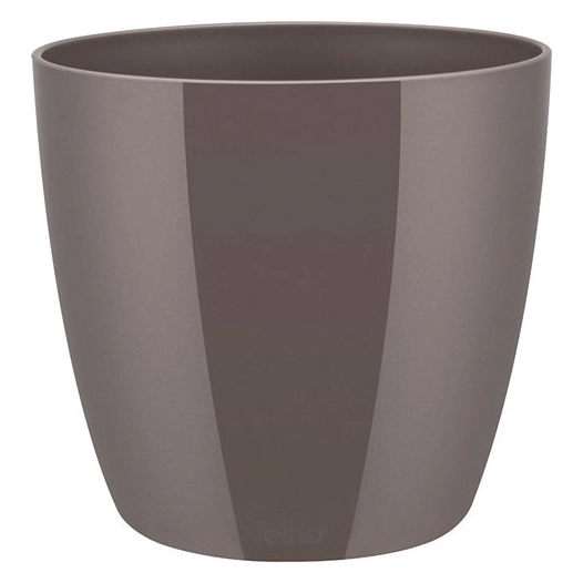 cache-pot brussels diamond d.18cm gris perle - elho