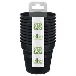 pot starter de culture green basics x10 living noir - elho
