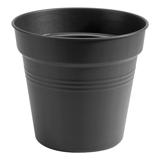 pot de culture green basics d.13cm living noir - elho