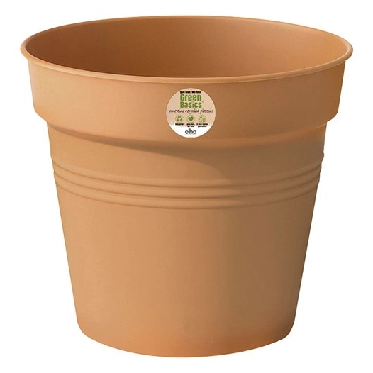 pot de culture green basics d.40cm terre cuite - elho
