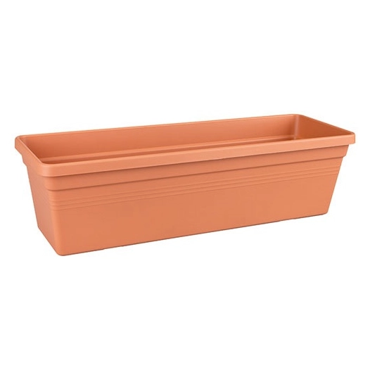 jardinière green basics 50cm terre cuite - elho