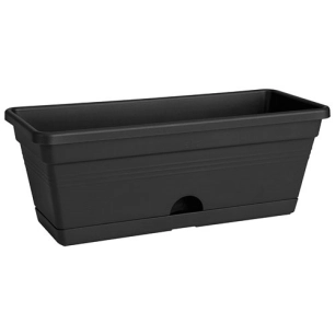 pot jardinière green basics 30cm living noir - elho