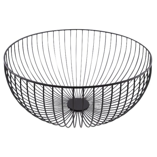 corbeille à fruits 30 cm noire - wire - point virgule