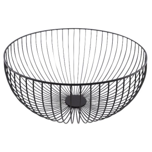 corbeille à fruits 30 cm noire - wire - point virgule