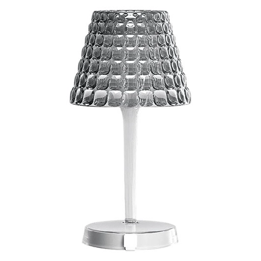 lampe de table grise - tiffany - guzzini