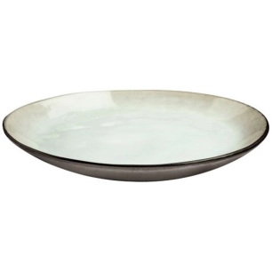 6 assiette plate 28 cm - shadow nacré - medard de noblat