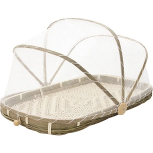 cloche fruits filet blanc 45x28x5-25 - aubry gaspard