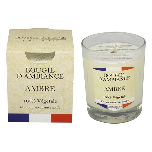 bougie 180 g ambre - collection france - odyssee des sens