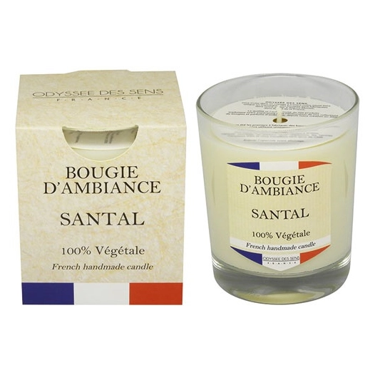 bougie 180 g santal - collection france - odyssee des sens