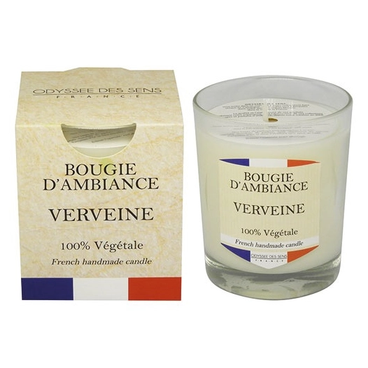 bougie 180 g verveine - collection france - odyssee des sens