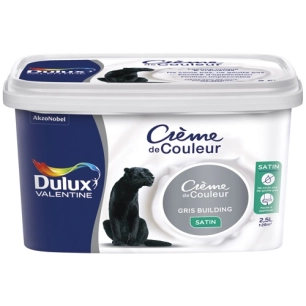 valentine crème de couleur 2.5l gris building - dulux valentine