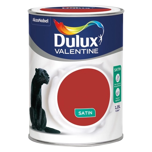 valentine crème de couleur 1.25l rouge madras - dulux valentine