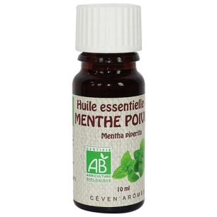 huile essentielle menthe poivrée bio 10ml - ceven aromes
