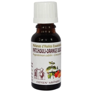 melange bien etre huile essentielle patchouli orange 20 ml - ceven aromes