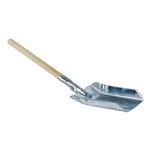 pelle à cendre zinc et bois 49cm - aubry gaspard