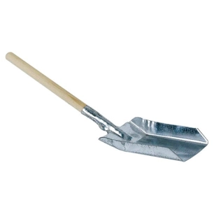 pelle à cendre zinc et bois 49cm - aubry gaspard