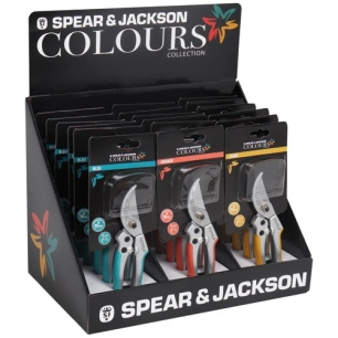 sécateur multicolor box de 18 pièces - spear & jackson
