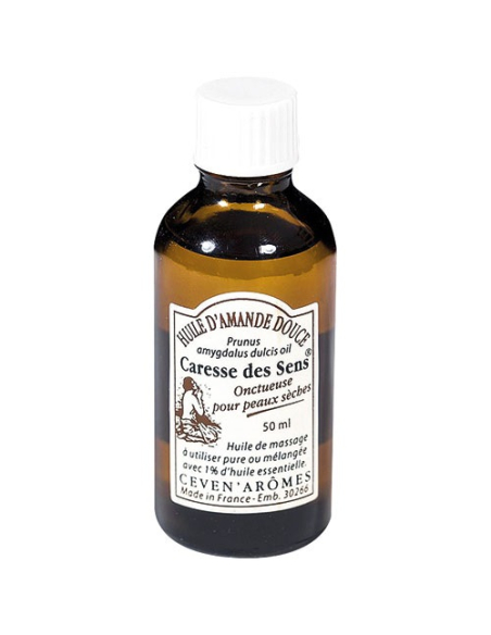 Huile Amande Douce 50ml Hydratation Naturelle Peaux Sensibles - CEVEN AROMES