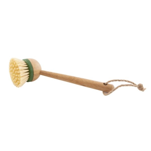 brosse à vaisselle 18.5 cm en bambou - rixx - point virgule