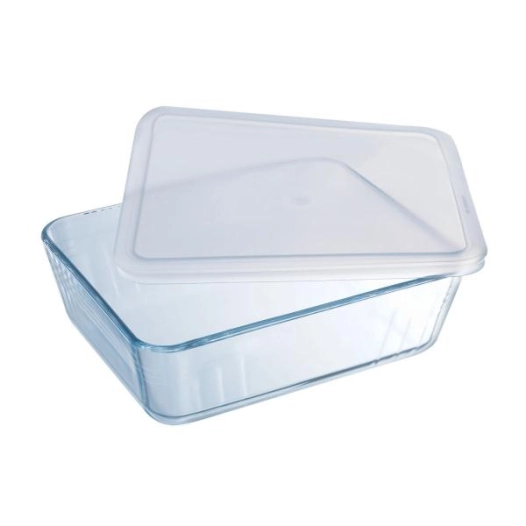 plat rectangulaire avec couvercle 22 x 17 cm - cook & store classic - pyrex