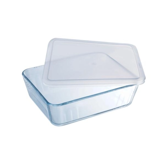 plat rectangulaire avec couvercle 19 x 14 cm - cook & store classic - pyrex