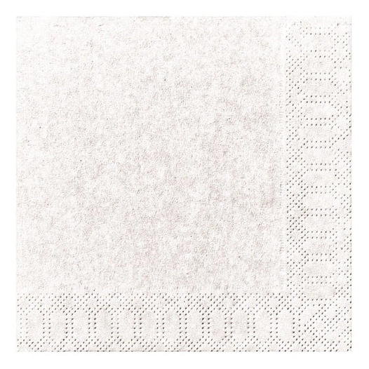 lot 20 serviettes 33 x 33 cm blanc - duni