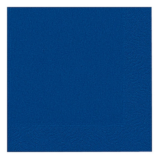 lot 20 serviettes 33 x 33 cm bleu foncé - duni