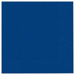lot 20 serviettes 33 x 33 cm bleu foncé - duni