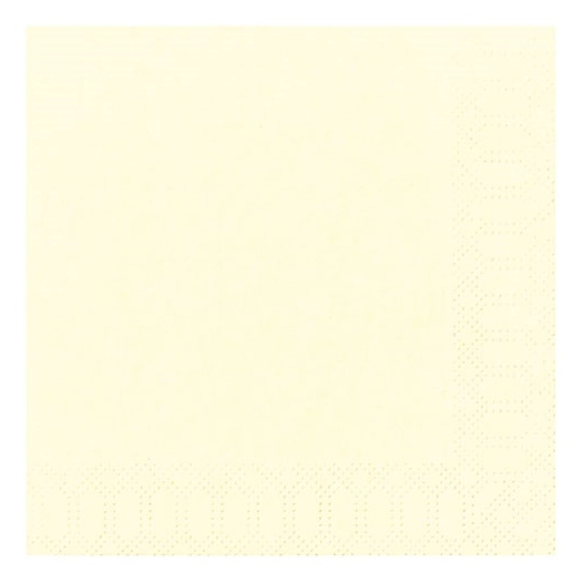 lot 20 serviettes 33 x 33 cm crème - duni