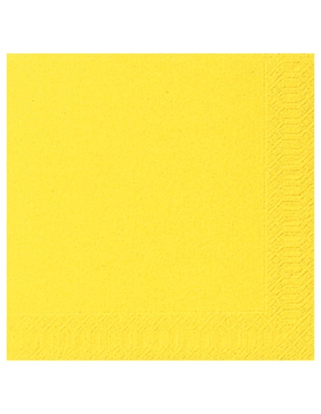 Serviettes Jaunes Duni (Lot de 20) Serviettes de table jaunes 33x33 cm - DUNI